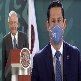 Diego Sinhue recula y frente a AMLO asegura, que ahora sí irá a mesas de seguridad (VIDEO)