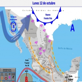 Clima hoy para Cancún y Quintana Roo 12 de octubre de 2020