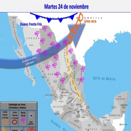Clima hoy para Cancún y Quintana Roo 24 de noviembre de 2020