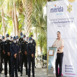 El alcalde Renán Barrera dota de herramientas tecnológicas a la Policía Municipal para fortalecer la seguridad en el Municipio