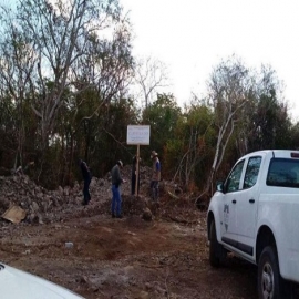 Destruyen parte de la Reserva Cuxtal con tala ilegal y perforación de pozos