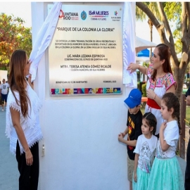 Mara Lezama preside entrega de espacios renovados en Isla Mujeres