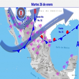 Clima hoy para Cancún y Quintana Roo 26 de enero de 2021
