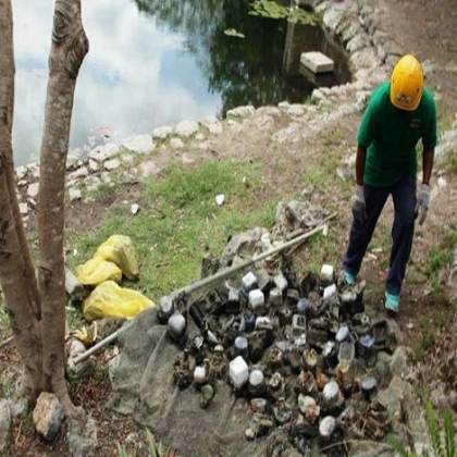 Yucatán: CFE denunciará a responsables de tirar medidores a cenote de Kopomá
