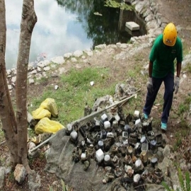 Yucatán: CFE denunciará a responsables de tirar medidores a cenote de Kopomá