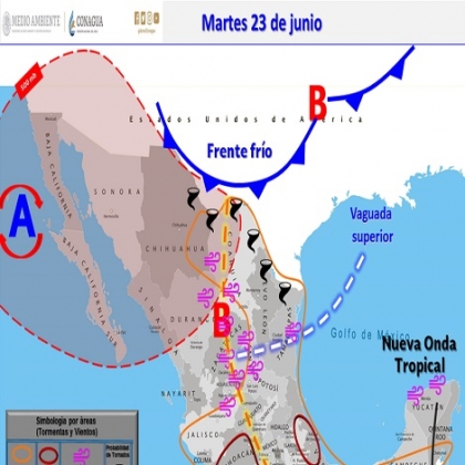 Clima hoy para Cancún y Quintana Roo 23 de junio de 2020