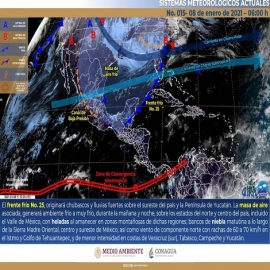 Clima para Cancún y Quintana Roo 8 de enero de 2021