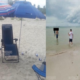 Policía retira a vacacionistas de las playas de Progreso