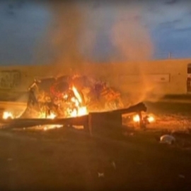 VIDEO: Las consecuencias del ataque de EE.UU. en Bagdad que acabó con la vida del general iraní Soleimani