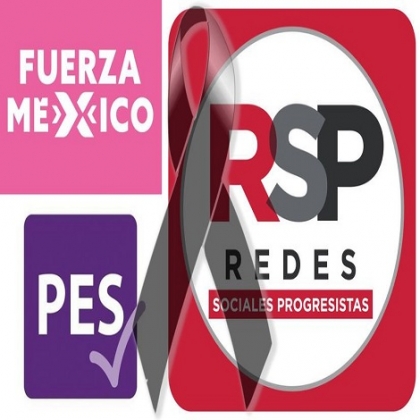 Preparan funeral de tres partidos tras no recibir los suficientes votos en Yucatán