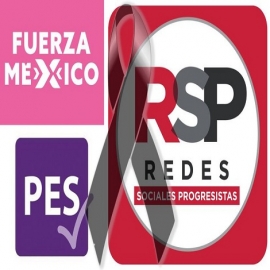 Preparan funeral de tres partidos tras no recibir los suficientes votos en Yucatán