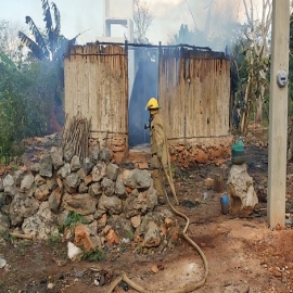 Yucatán: Incendio consume dos casas en comisaría de Peto
