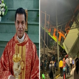 Sacerdote impartió absolución general a víctimas de accidente de Metro de Ciudad de México
