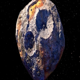 Psique mide 225 kilómetros. Es una mole de metal, un asteroide raro. Hubble le toma una FOTO