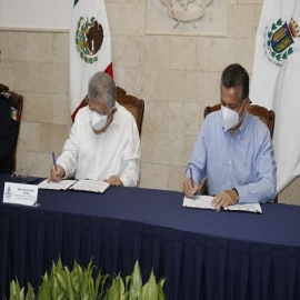 El alcalde Alejandro Ruz encabezó la firma de un convenio de colaboración con el Poder Judicial del Estado de Yucatán