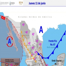 Clima hoy para Cancún y Quintana Roo 11 de junio de 2020