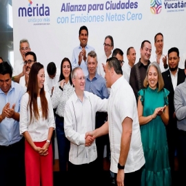 Renán Barrera en conjunto con la comunidad internacional construyen ciudades más sustentables