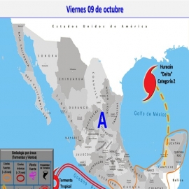Clima hoy para Cancún y Quintana Roo 9 de octubre de 2020