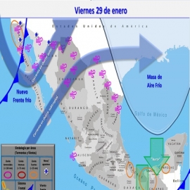 Clima hoy para Cancún y Quintana Roo 29 de enero de 2021