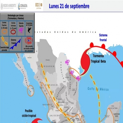 Clima hoy para Cancún y Quintana Roo 21 de septiembre de 2020