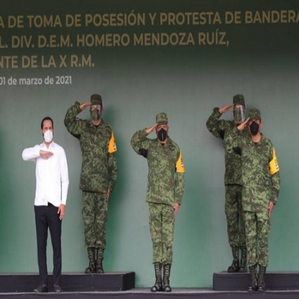 Encabeza el Gobernador Mauricio Vila Dosal ceremonia de cambio de mando en la X Región Militar