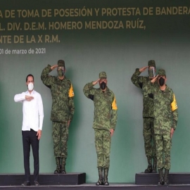 Encabeza el Gobernador Mauricio Vila Dosal ceremonia de cambio de mando en la X Región Militar