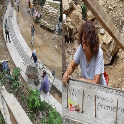 Con todo y Covid-19; SCT y comunidades indígenas construyen caminos en Oaxaca