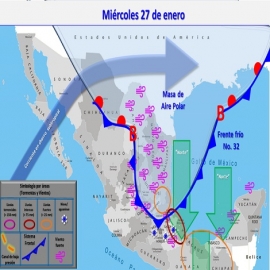Clima hoy para Cancún y Quintana Roo 27 de enero de 2021