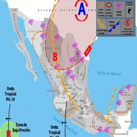 Clima hoy para Cancún y Quintana Roo 17 de julio de 2020