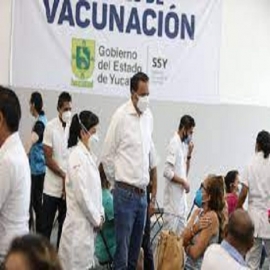 A partir de mañana viernes, aplicarán segunda dosis de vacuna contra el Coronavirus a personas de 50 a 59 años de Mérida