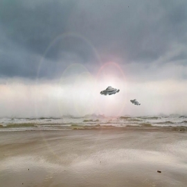El ejército de EE. UU. Descubrió un cubo misterioso y objetos en forma de triángulo sobre el Atlántico, dicen los medios