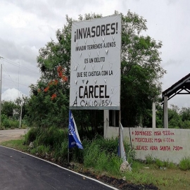 Pelea y hasta amenazas de muerte entre invasores de terrenos en Progreso