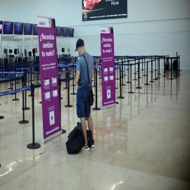 Registra el Aeropuerto de Cancún el peor día de operación por Covid-19
