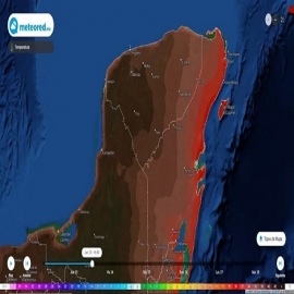 Posibles tormentas eléctricas para este fin de semana.
