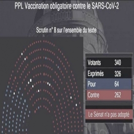 El senado francés rechaza la propuesta de ley sobre la vacunación obligatoria contra el COVID
