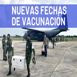 Anuncian fechas para aplicación de la vacuna contra Covid en los siguientes municipios de Yucatán