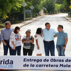 Renán Barrera impulsa mejores carreteras y espacios públicos en comisarías del sur