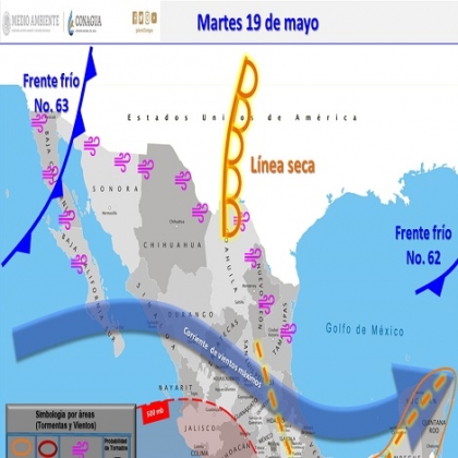 Clima hoy para Cancún y Quintana Roo 19 de mayo de 2020