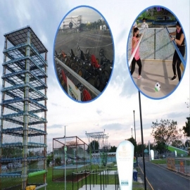Pista para go-kart, entre lo juegos con los que cuenta el parque de deportes extremos en Mérida