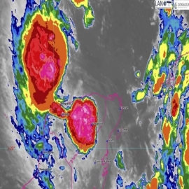 "Gamma" sigue afectando con fuertes lluvias a Yucatán