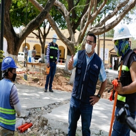 Avanzan a buen ritmo las mejoras en infraestructura urbana de las comisarías, afirma el alcalde Renán Barrera
