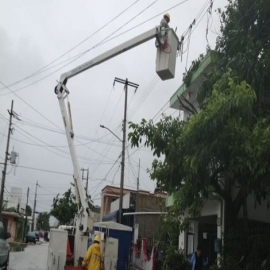 "Delta" afecta el servicio de electricidad de más de siete mil usuarios en Yucatán
