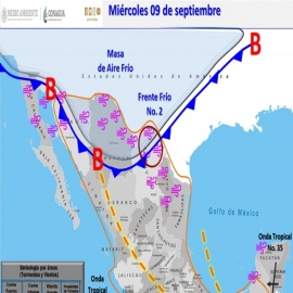 Clima hoy para Cancún y Quintana Roo 9 de septiembre de 2020