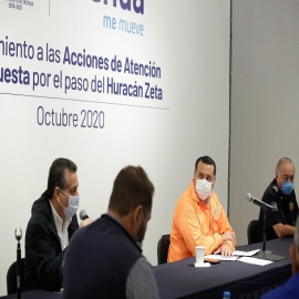Puntual seguimiento a la tormenta “Zeta” y atención oportuna del Ayuntamiento  a la población permitieron una jornada sin mayores afectaciones, afirma el alcalde Renán Barrera