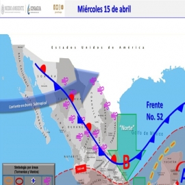 Clima hoy para Cancún y Quintana Roo 15 de abril de 2020