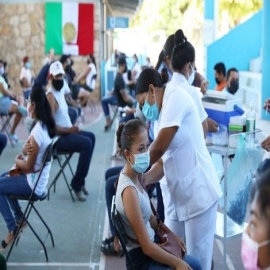 Inicia vacunación contra Coronavirus para personas de 18 a 29 y 30 a 39 años, de 10 municipios de Yucatán